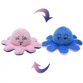 Wholesale New design cute plush octopu toys double sided Many expressions reversible mood plushie octopus